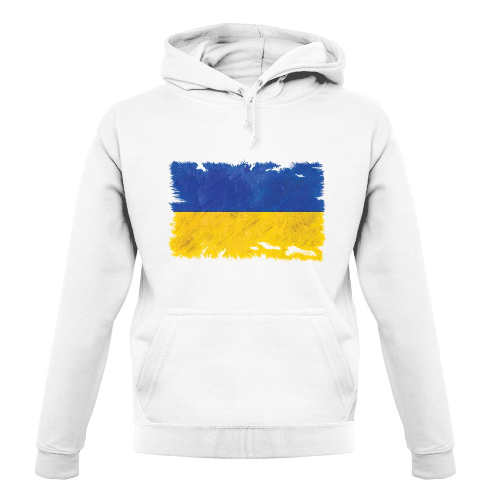 Ukraine Grunge Style Flag unisex hoodie