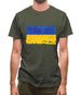 Ukraine Grunge Style Flag Mens T-Shirt