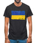 Ukraine Grunge Style Flag Mens T-Shirt