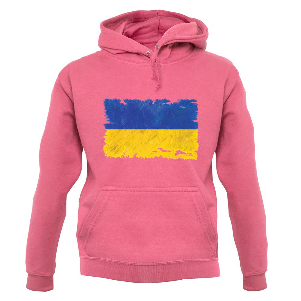 Ukraine Grunge Style Flag unisex hoodie
