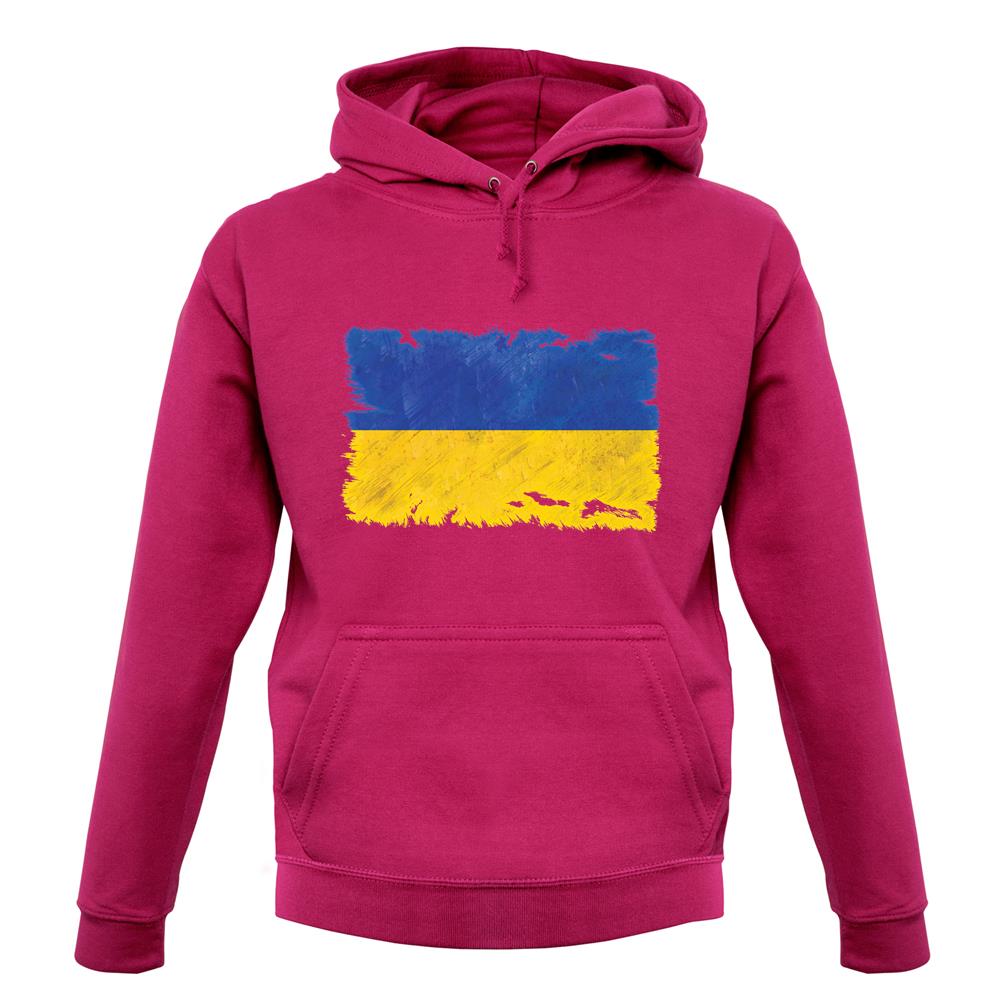 Ukraine Grunge Style Flag unisex hoodie