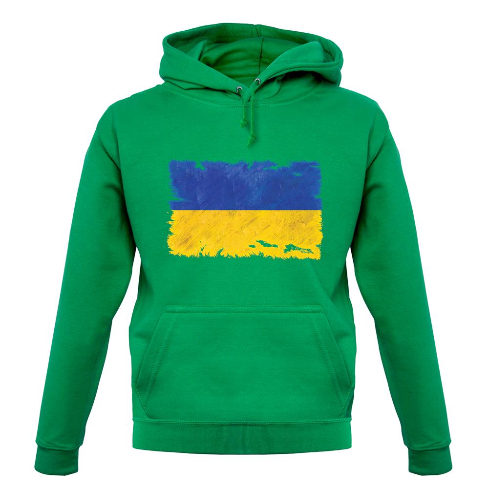 Ukraine Grunge Style Flag unisex hoodie