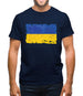 Ukraine Grunge Style Flag Mens T-Shirt