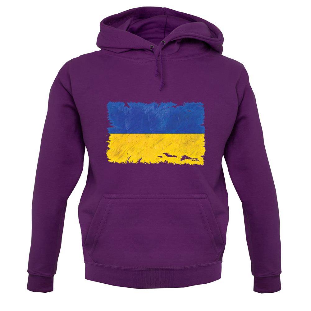Ukraine Grunge Style Flag unisex hoodie