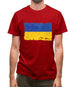 Ukraine Grunge Style Flag Mens T-Shirt