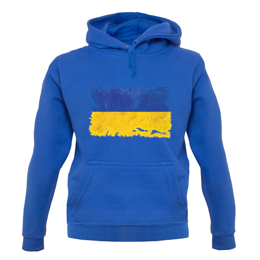 Ukraine Grunge Style Flag unisex hoodie