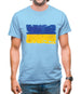 Ukraine Grunge Style Flag Mens T-Shirt