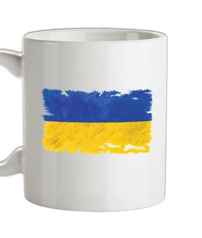 Ukraine Grunge Style Flag Ceramic Mug