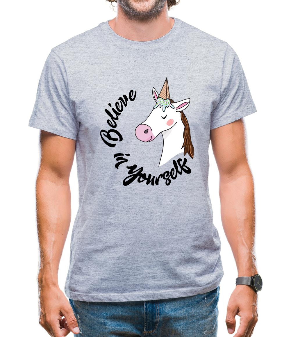 Unicorn Believe Mens T-Shirt