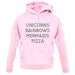 Unicorn, Rainbows, Mermaids unisex hoodie