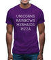 Unicorn, Rainbows, Mermaids Mens T-Shirt