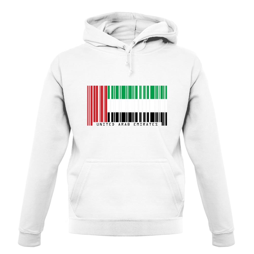 United Arab Emirates Barcode Style Flag unisex hoodie