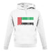 United Arab Emirates Barcode Style Flag unisex hoodie