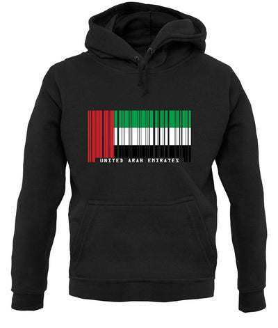 United Arab Emirates Barcode Style Flag unisex hoodie