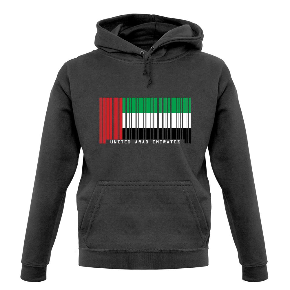 United Arab Emirates Barcode Style Flag unisex hoodie