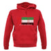 United Arab Emirates Barcode Style Flag unisex hoodie