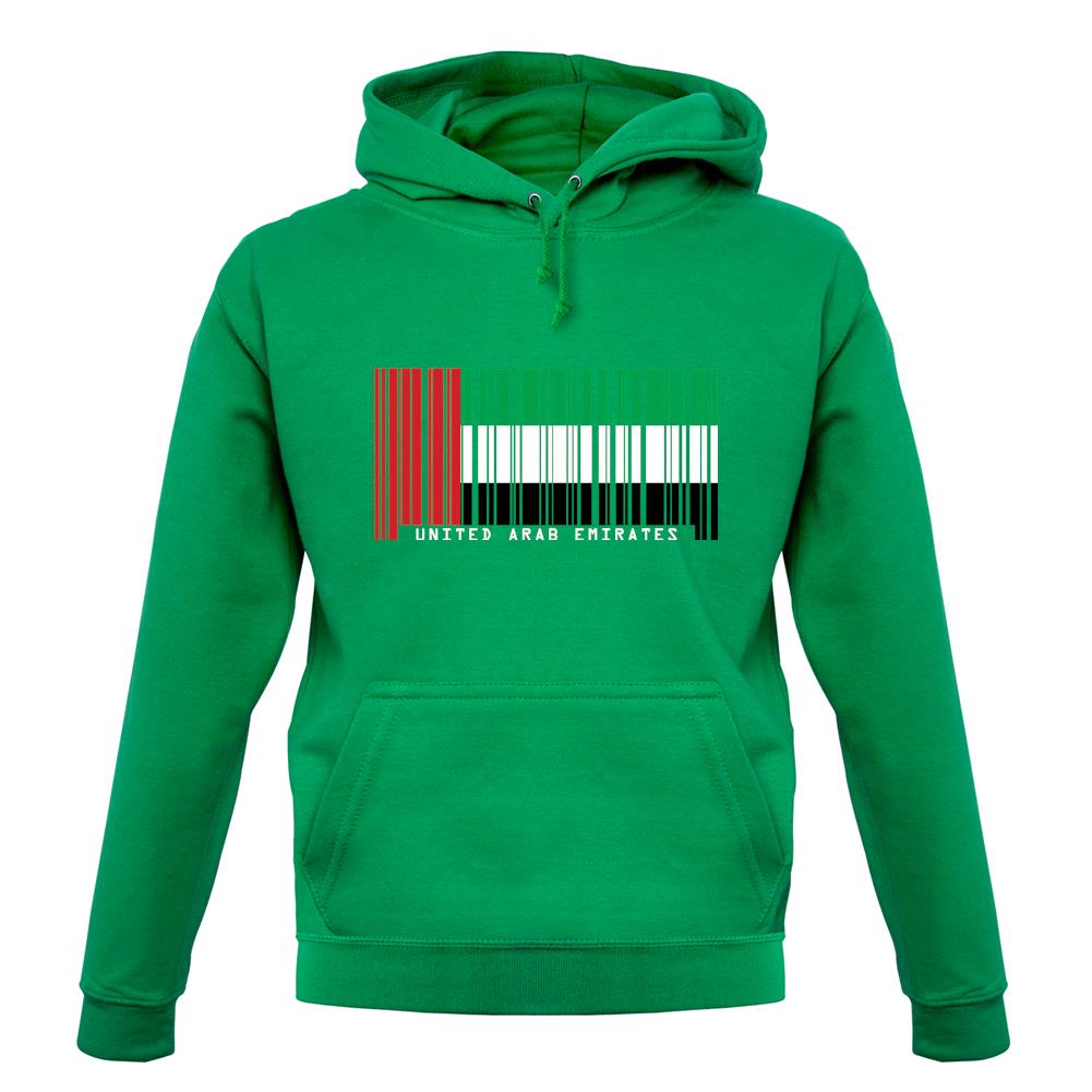 United Arab Emirates Barcode Style Flag unisex hoodie