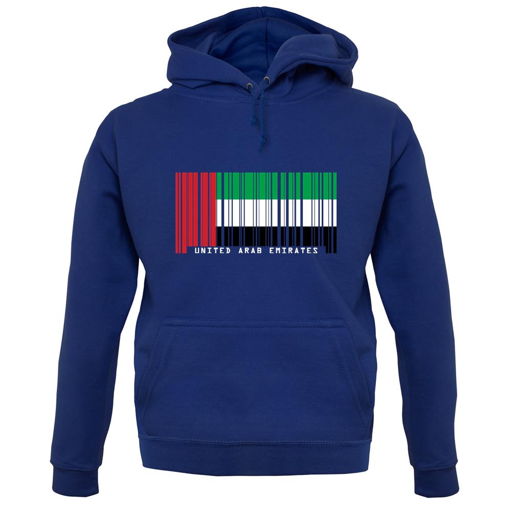 United Arab Emirates Barcode Style Flag unisex hoodie