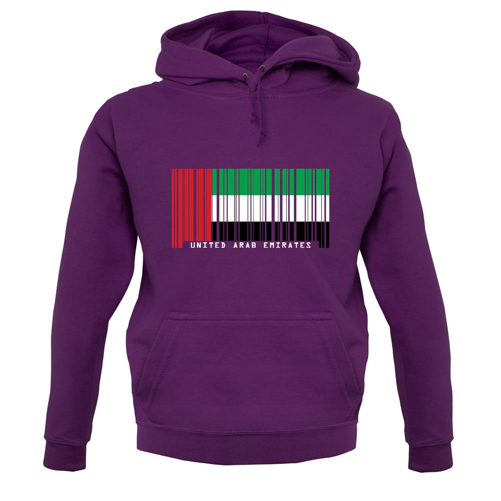 United Arab Emirates Barcode Style Flag unisex hoodie