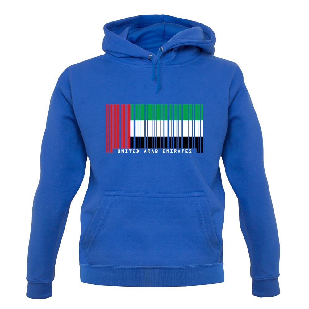 United Arab Emirates Barcode Style Flag unisex hoodie