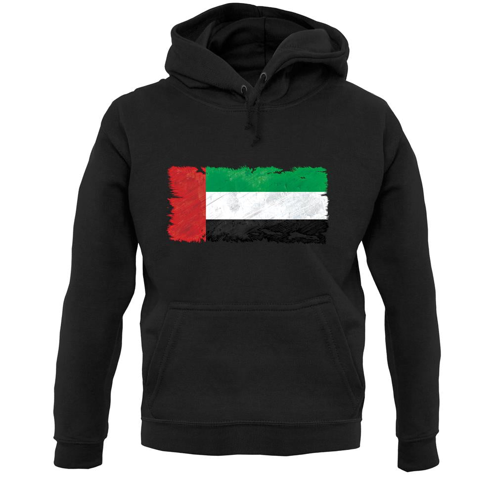 United Arab Emirates Grunge Style Flag Unisex Hoodie