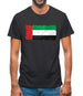 United Arab Emirates Grunge Style Flag Mens T-Shirt