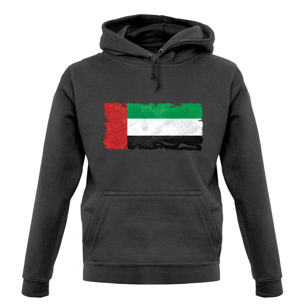 United Arab Emirates Grunge Style Flag unisex hoodie