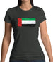 United Arab Emirates Grunge Style Flag Womens T-Shirt