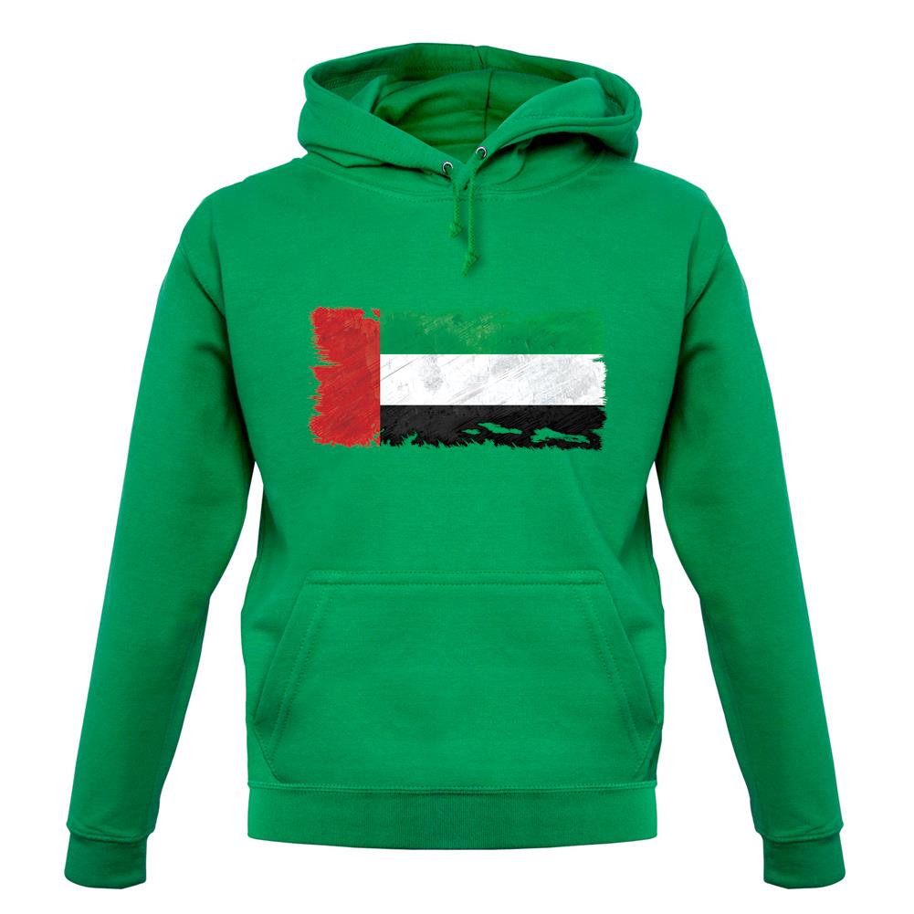 United Arab Emirates Grunge Style Flag unisex hoodie