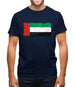 United Arab Emirates Grunge Style Flag Mens T-Shirt