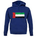 United Arab Emirates Grunge Style Flag unisex hoodie