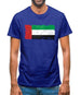United Arab Emirates Grunge Style Flag Mens T-Shirt