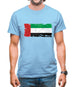 United Arab Emirates Grunge Style Flag Mens T-Shirt