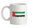 United Arab Emirates Grunge Style Flag Ceramic Mug