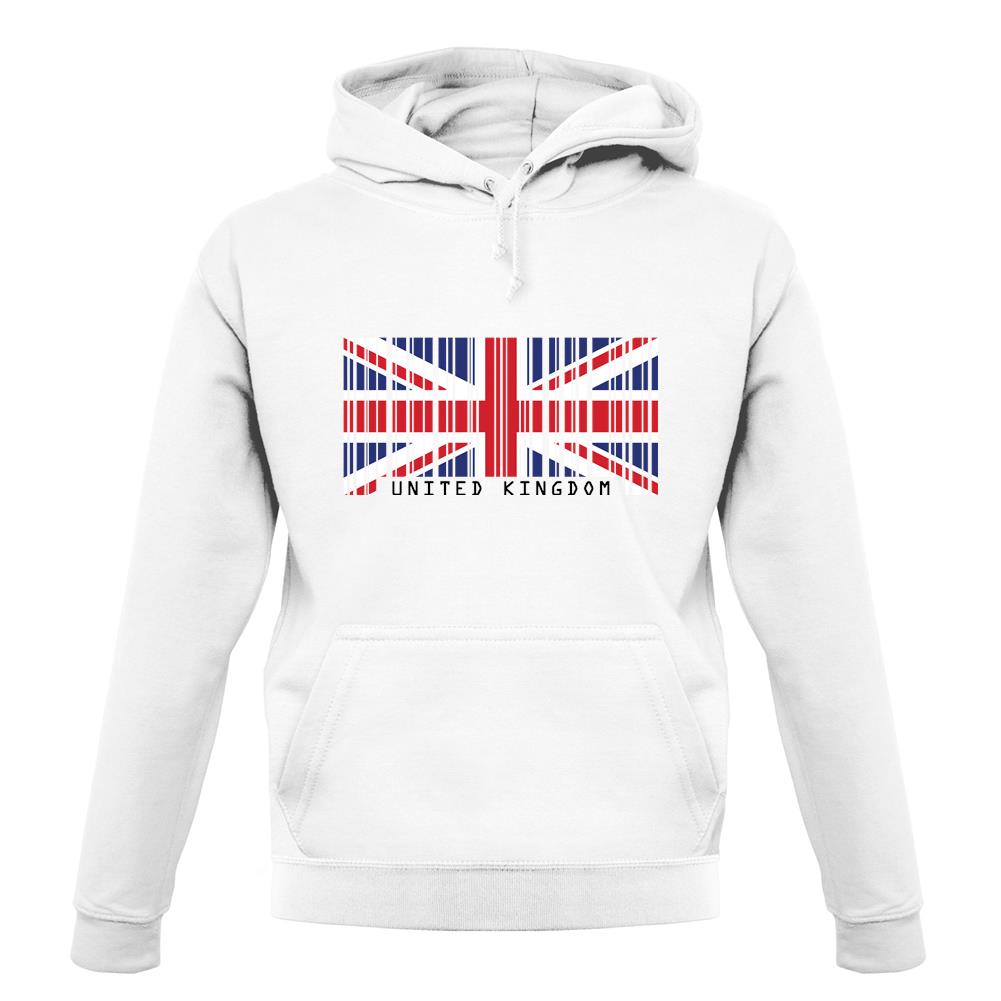 United Kingdom Barcode Style Flag unisex hoodie