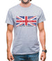 United Kingdom Barcode Style Flag Mens T-Shirt