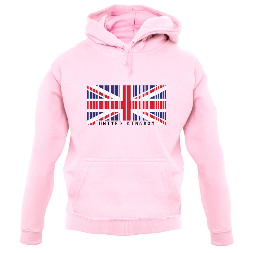 United Kingdom Barcode Style Flag unisex hoodie