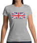 United Kingdom Barcode Style Flag Womens T-Shirt
