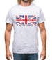 United Kingdom Barcode Style Flag Mens T-Shirt