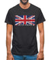 United Kingdom Barcode Style Flag Mens T-Shirt