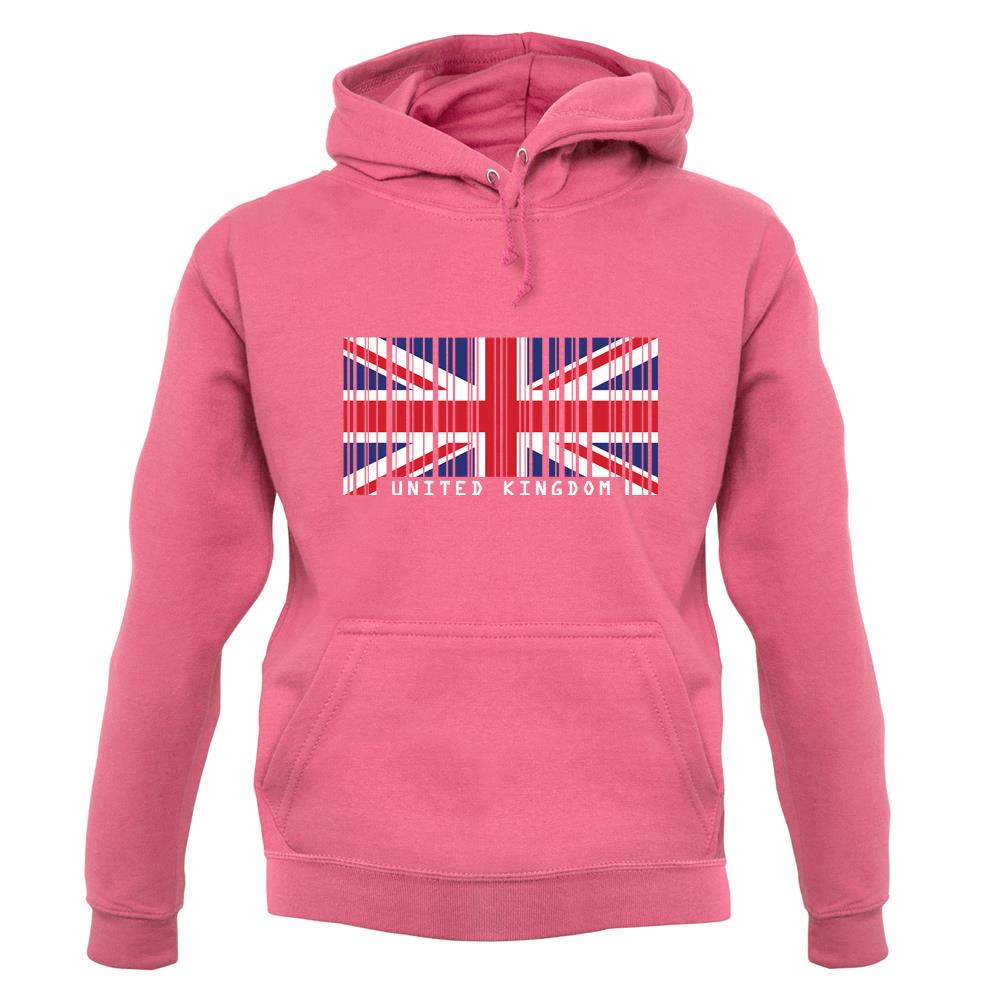United Kingdom Barcode Style Flag unisex hoodie