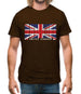 United Kingdom Barcode Style Flag Mens T-Shirt