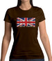 United Kingdom Barcode Style Flag Womens T-Shirt