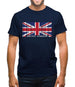 United Kingdom Barcode Style Flag Mens T-Shirt