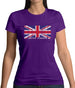 United Kingdom Barcode Style Flag Womens T-Shirt