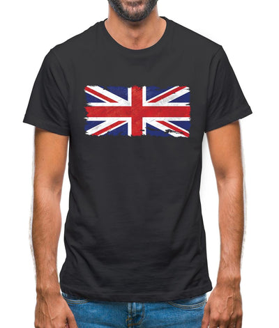 United Kingdom Grunge Style Flag Mens T-Shirt