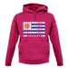 Uruguay Barcode Style Flag unisex hoodie