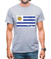 Uruguay Grunge Style Flag Mens T-Shirt