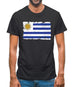 Uruguay Grunge Style Flag Mens T-Shirt