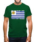 Uruguay Grunge Style Flag Mens T-Shirt